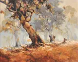 D'Arcy Doyle, Landscape c1970, c1970, oil on composition board
