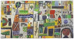Peter Ferguson, Child's View 2001, 2001, oil on canvas (diptych)