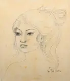 Han Snel, Bali 1960, 1960, pencil on paper