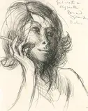 Donald Friend, Girl with a Cigarette