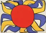 Soleil by Alexander Calder, colour lithograph, sold Dec 2009
