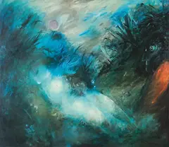 Arthur Boyd, Bride in a Creek, colour screenprint