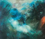 Arthur Boyd, Bride in a Creek, colour screenprint