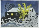 Lesbia Thorpe, Nocturne, linocut