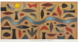John Coburn, Study for Brisbane River Diptych 1999, 1999, watercolour and pastel on paper