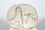 John Olsen, Pelican and Frog 1996, 1996, slip glazed terracotta