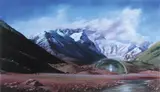 Julia Ciccarone, Biosphere III 2002, 2002, oil on linen