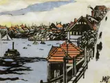 Margaret Preston, (Mosman Bay Bridge) c1920