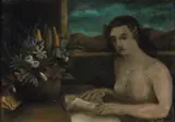 David Edgar Strachan, (Female Figure at the Writing Desk) 1947, 1947, oil on canvas