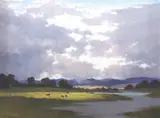 Leonard Long, Floodwaters, Murray Valley 1999, 1999, oil on canvas
