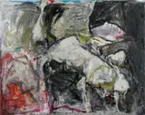 Aida Tomescu, Hora II 1981, 1981, oil on paper on canvas