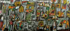 Peter Ferguson, Untitled, oil on canvas (diptych)