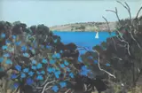 Sydney Harbour by Ray Crooke, oil on paper on board, sold Sep 2009