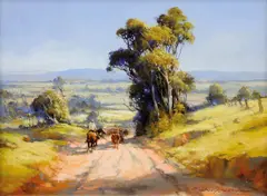 The Road by D'Arcy Doyle, oil on board, sold Sep 2009