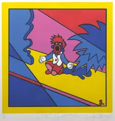 Martin Sharp, Street of Dreams 1989, 1989, colour screenprint