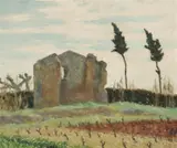Rupert Bunny, The Ruined Farmhouse, France