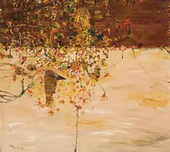 John Olsen, Where the Wattle Stains the Doubting Heart c1979-80, c1979-80, oil on canvas