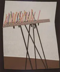 John Brack, Progression 1978, 1978, oil on canvas