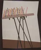 John Brack, Progression 1978, 1978, oil on canvas