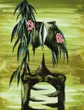 Faun 1966 by Albert Tucker, 1966, oil on composition board, sold Jun 2009