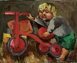 Albert Tucker, Sweeney and Tricycle 1946