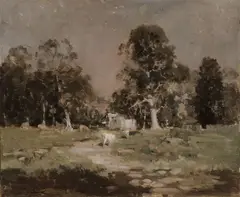 Moonlight by William Beckwith McInnes, oil on canvas, sold Jun 2009