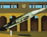 Martin Sharp and Tim Lewis, The Ambassadors 1973, 1973, oil on canvas