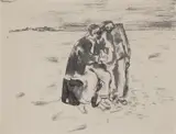 Joy Hester, (Two Figures) c1945, c1945, ink on paper