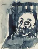 Joy Hester, Prisoner No. 119970 c1945, c1945, ink and wash on paper