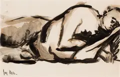 Sleep c1948 by Joy Hester, c1948, ink and wash on paper, sold Jun 2009