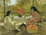 Ray Crooke, Islanders Threading a Lei