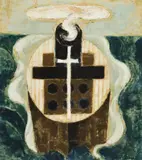 Leonard French, Ship with Blue Sea 1971