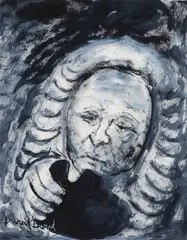 Judge - Study for Trial by David Boyd, mixed media on paper, sold Jun 2009