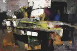 Frank Hodgkinson, Projected Wet 1958, 1958, oil on board