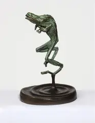 Frog 2005 by John Olsen, 2005, bronze, sold Jun 2009