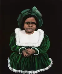 Piccaninny 2002 by Julie Dowling, 2002, synthetic polymer paint and earth pigments on canvas, sold Jun 2009