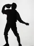 Kunie Sugiura, Neil Jenney as a Baseball Player, B Positive 2001, 2001, gelatin silver print on 4 hand-cut sheets