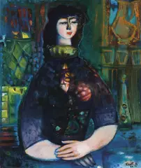 Michael Kmit, Proprietress 1962-63, 1962-63, oil on board