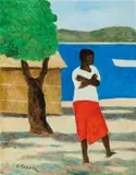 Ray Crooke, Villager at home, Thursday Island 2005