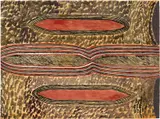 Janangoo Butcher Cherel, Garnbag and Garroona 2001, 2001, synthetic polymer paint on paper