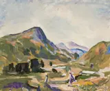 William Frater, Landscape 1974, 1974, oil on composition board