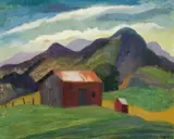 Alison Rehfisch, Red Sheds, Berrima Hills