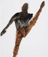 Untitled (Figure) by Sidney Nolan, ripolin on card, sold Jun 2009