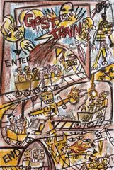 Ghost Train by Pasquale Giardino, pastel on paper, sold Jun 2009