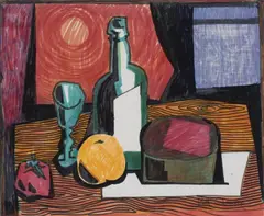 Bill Coleman, Still Life, felt tip pen and crayon on paper