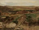Carl Irmer, Landscape 1873, 1873, oil on canvas on board