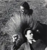 Two Girls (Portrait of Olive Cotton and Jean Laurraine) 1939 by Max Dupain, 1939, silver gelatin photograph, offered Jun 2009