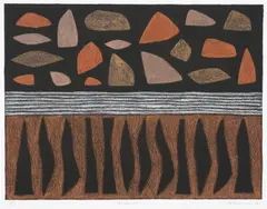 Windjana 1998 by John Coburn, 1998, computer generated graphic, sold Jun 2009