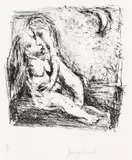 Garry Shead, Untitled (Lovers under the Moon)