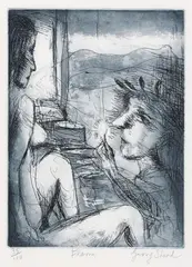 Flame by Garry Shead, etching, sold Jun 2009